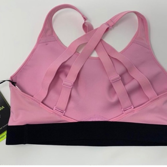 Women’s Impact High Support Sports Bra-Pink Rise - Picture 2 of 8